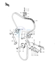 KZ 900 A (A4-A5) drawing CAM CHAIN_TENSIONER