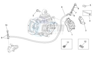 1200 Sport 8V drawing Rear brake caliper