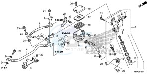 NC750SAG NC750S Europe Direct - (ED) drawing REAR BRAKE MASTER CYLINDER ( NC750SA/ SD)