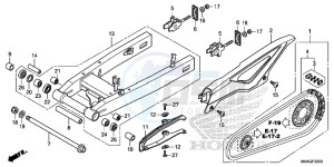 NC750SAG NC750S Europe Direct - (ED) drawing SWINGARM