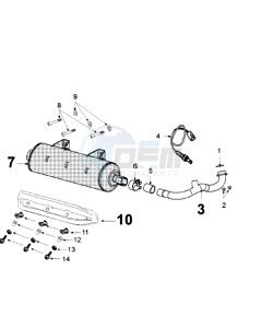 SAT 2 125 drawing EXHAUST SYSTEM