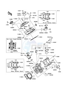 KFX700 KSV700A9F EU drawing Cylinder Head