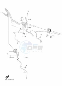 NIKEN MXT850 (BD5B) drawing HANDLE SWITCH & LEVER