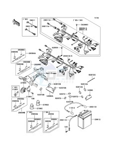 KVF360_4X4 KVF360-A3 EU GB drawing Chassis Electrical Equipment