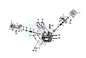 FIDDLE II 50 45KMH NEW ENGINE drawing CYLINDER HEAD CPL