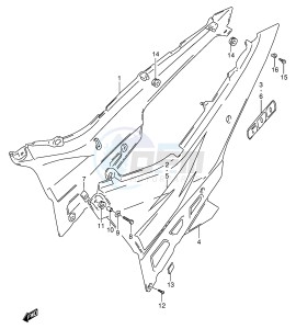 GSX600F (E2) Katana drawing FRAME COVER