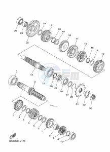 WR250F (BAKD) drawing TRANSMISSION