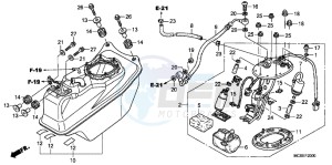 ST1300AE Pan Europoean - ST1300 UK - (E) drawing FUEL PUMP