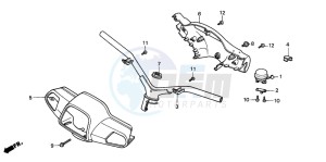 SA50S drawing HANDLE PIPE/HANDLE COVER