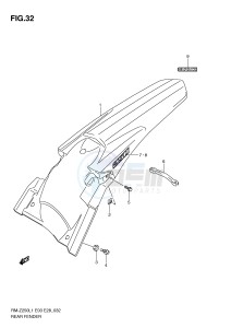 RM-Z250 (E3-E28) drawing REAR FENDER