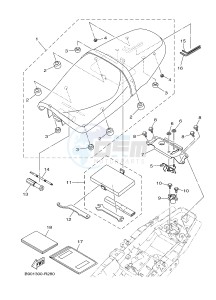 MTM850 MTM-850 XSR900 (B901) drawing SEAT