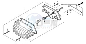 MT50S drawing TAILLIGHT (B/DK/E/ED/N/SD)