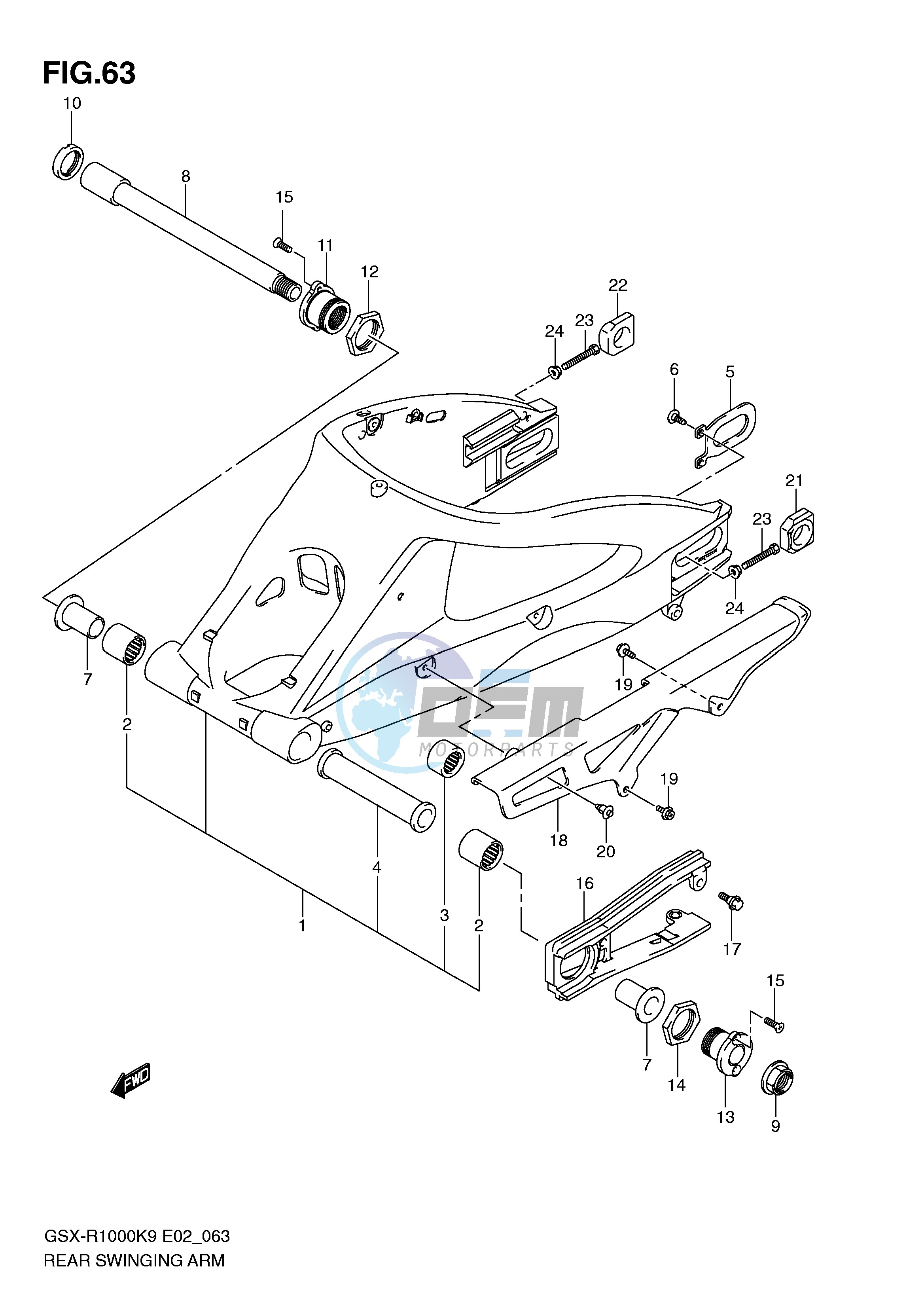 REAR SWINGING ARM