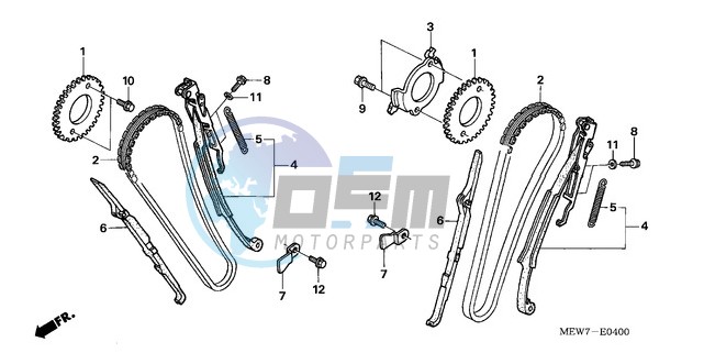 CAM CHAIN/TENSIONER