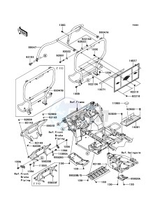 MULE_610_4X4 KAF400ADF EU drawing Guards/Cab Frame