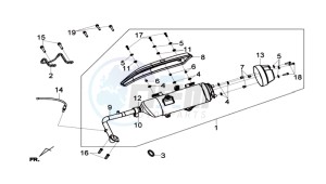 GTS 125I 2014 ABS drawing EXHAUST