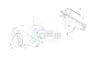 GTS 300 IE ABS E4 (APAC) drawing Handlebars coverages