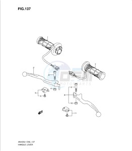 AN400Z drawing HANDLE LEVER (AN400ZAL1 E51)