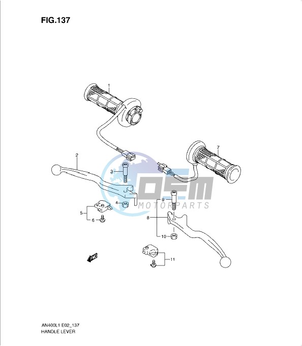 HANDLE LEVER (AN400ZAL1 E51)