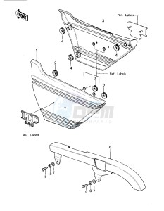 KZ 440 A [LTD] (A1) [LTD] drawing SIDE COVERS_CHAIN COVER -- 80 A1- -