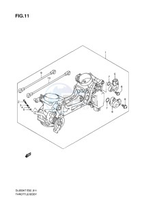 DL 650 V-STROM EU-UK drawing THROTTLE BODY