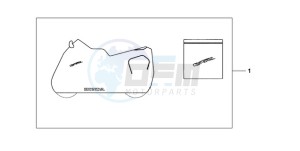 VFR8009 Australia - (U / MME) drawing INDOOR CYCLE COVER