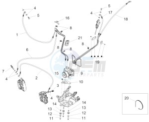 ETV Caponord 1200 drawing ABS Brake system