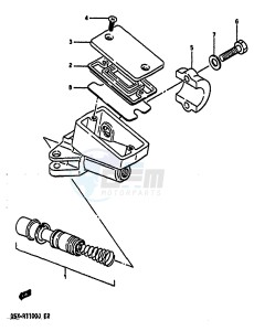 GSX-R1100 (G-H-J) drawing FRONT MASTER CYLINDER