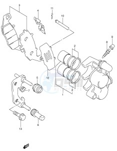 SV650 (E2) drawing FRONT CALIPER