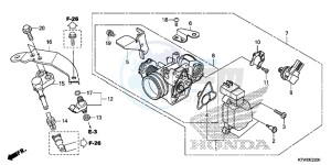 SH300E SH300E UK - (E) drawing THROTTLE BODY/FUEL INJECTOR