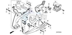 VFR1200FD VFR1200F UK - (E) drawing LOWER COWL