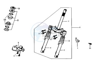 JET - 50 cc drawing FRONT FORK