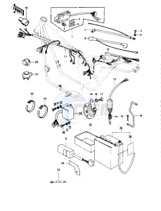 KZ 1000 B [KZ1000 LTD] (B3-B4) [KZ1000 LTD] drawing CHASSIS ELECTRICAL EQUIPMENT -- 79-80 B3_B4- -