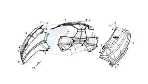 MAXSYM 400I (L8) EU drawing COWLING