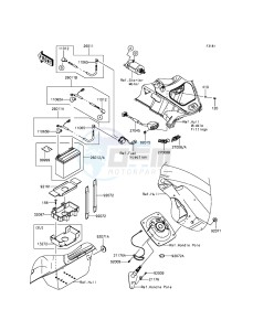 JET SKI ULTRA LX JT1500KGF EU drawing Electrical Equipment