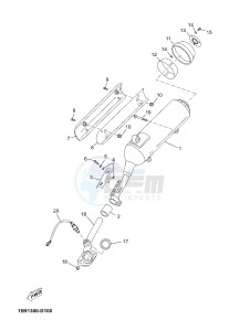 YP125RA (ABS) X-MAX125 ABS X-MAX125 ABS (2ABD) drawing EXHAUST