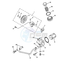 XC FLY ONE 150 drawing OIL PUMP