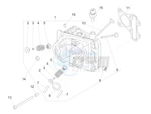 SPRINT 50 4T-3V E4 (EMEA) drawing Head unit - Valve