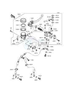 NINJA ZX-6R ZX600RFF FR GB XX (EU ME A(FRICA) drawing Front Master Cylinder