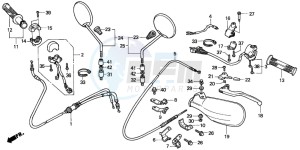 SFX50S drawing HANDLE LEVER/SWITCH/CABLE (2)