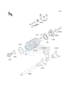 BN 125 A [ELIMINATOR 125] (A6F-A9F) A6F drawing GEAR CHANGE DRUM_SHIFT FORK-- S- -