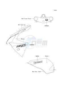 ZX 600 J [ZZR600] (J6F-J8F) J8F drawing DECALS-- EBONY- --- J8F- -