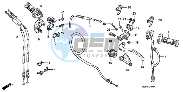 HANDLE LEVER/SWITCH/CABLE