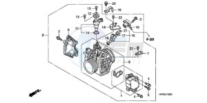 TRX420FPM9 U / 4WD drawing THROTTLE BODY