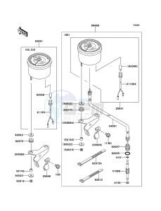 KLF250 KLF250-A3 EU GB drawing Optional Parts(Meter)