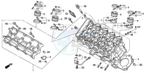 CBR600F drawing CYLINDER HEAD