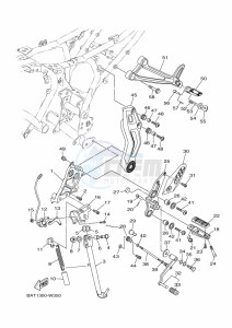 MT-07 MTN690 (BATD) drawing STAND & FOOTREST