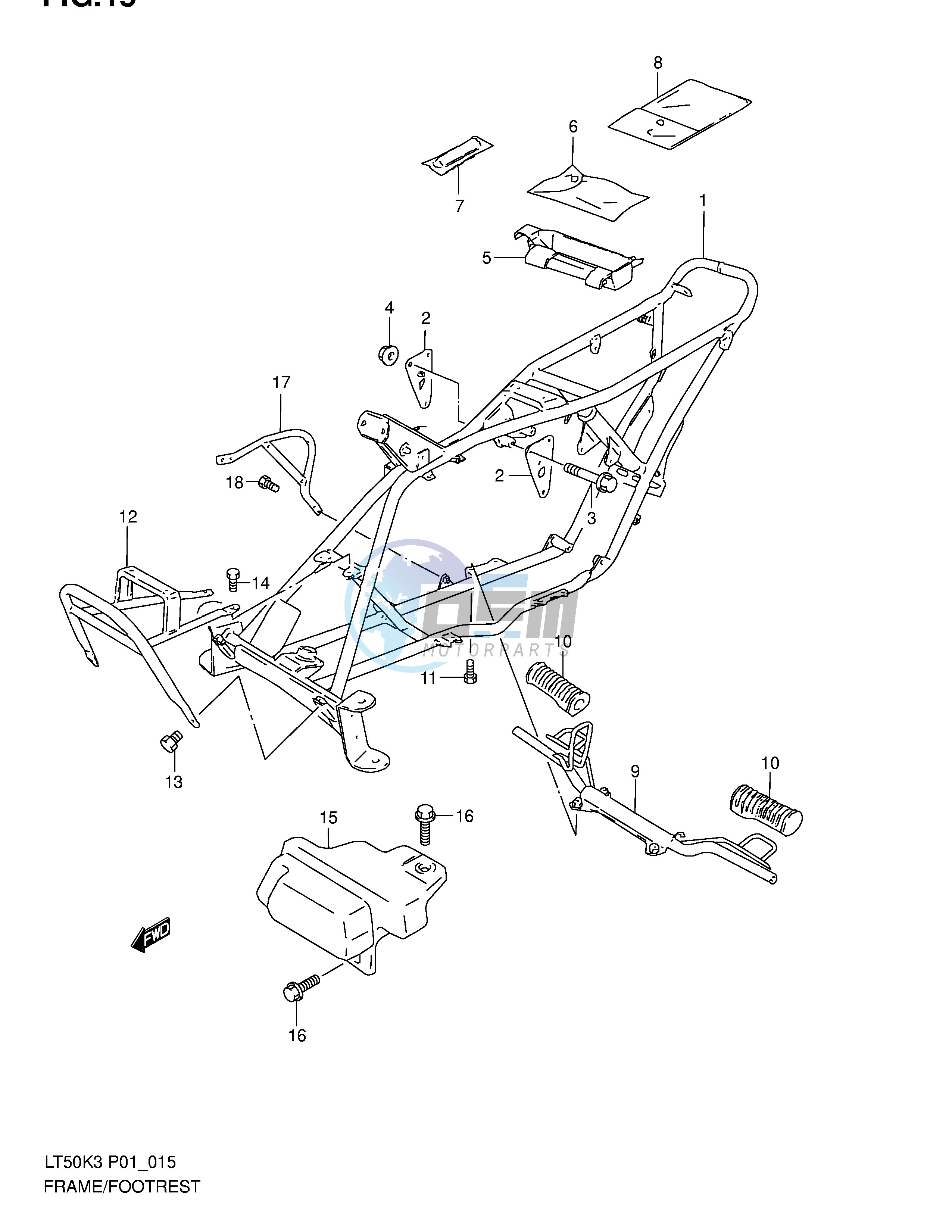 FRAME - FOOTREST