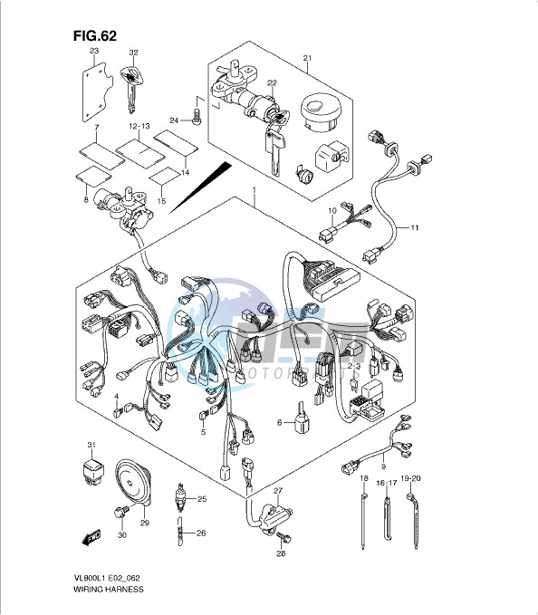 WIRING HARNESS (VL800CL1 E24)