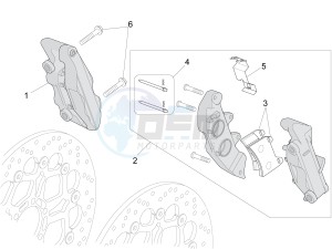 Audace 1400 1380 drawing Front brake caliper